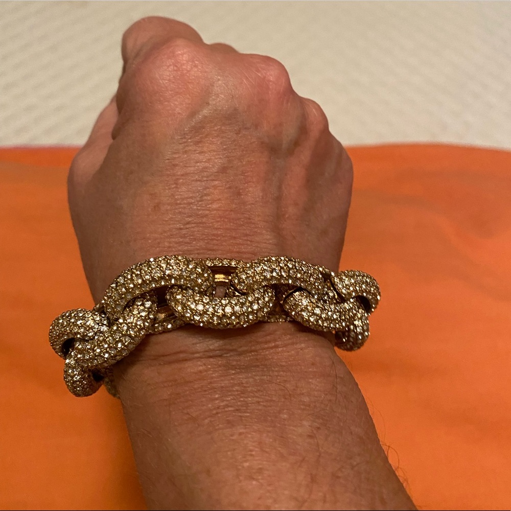 J Crew- faux  diamond chain bracelet
